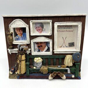 Figi Graphics Resin Picture Frame Golf 4 Photos